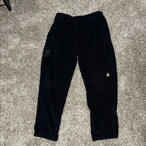 Teddy Fresh black corduroy jogger pants